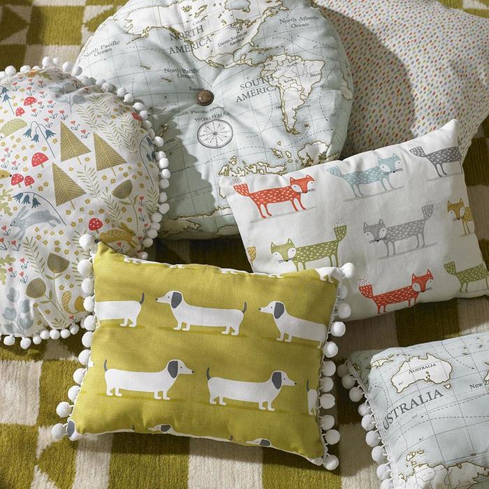 Big product embellished cushion selection
